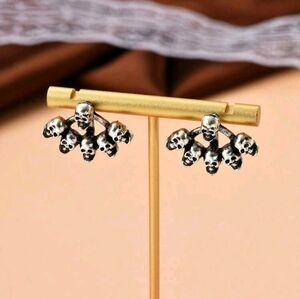 Skull Drop Lobe Earring